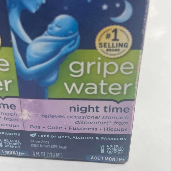 Mommy's Bliss Gripe Water Night Time Relieves Stomach Discomfort Night Time - Picture 4 of 6